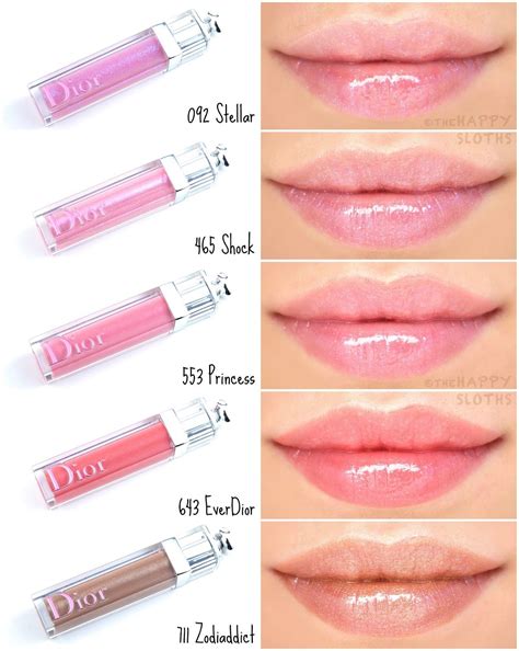 dior addict gloss swatches|dior addict stellar lip gloss.